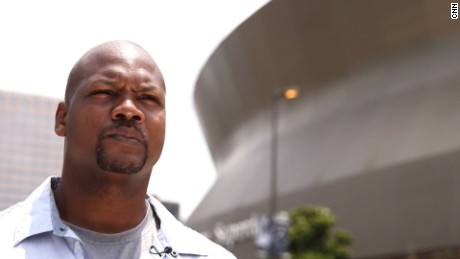 Alexander in 2015 reflects on his experiences riding out the storm in the Superdome. He is now a poet and still lives in St. Bernard Parish. He is nicknamed "Shakespear"-- without the "e."