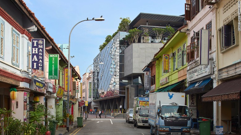 The Indian Heritage Centre sits within the charismatic, bustling streets of Little India. It features a shimmering, reflective facade during the day. &lt;br /&gt;