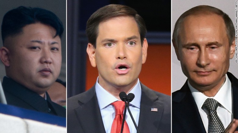 Marco Rubio on world leaders: Vladimir Putin a ‘gangster,’ Kim Jong Un a ‘lunatic’