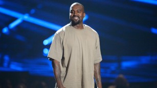 LOS ANGELES, CA - AUGUST 30:  Vanguard Award winner Kanye West speaks onstage during the 2015 MTV Video Music Awards at Microsoft Theater on August 30, 2015 in Los Angeles, California.  (Photo by Kevork Djansezian/Getty Images)