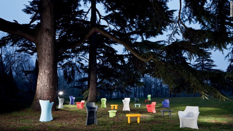 Woopy armchairs made for B-LINE by Karim Rashid. 