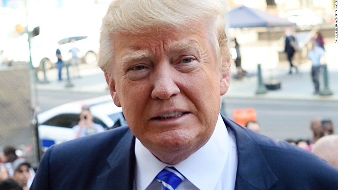 Trump arrives for jury duty in New York on August 17.