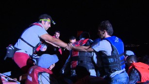 Refugees rescued at sea