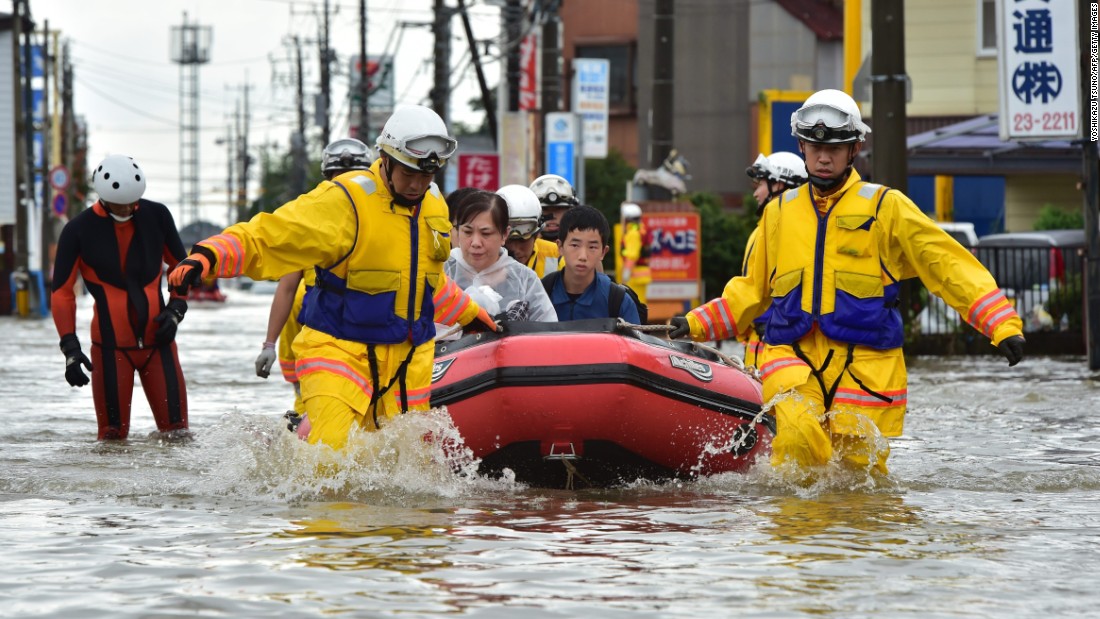 Japan flood: 3M urged to evacuate