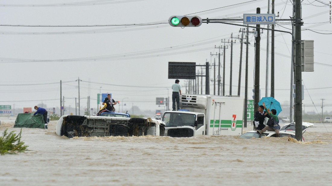Japan flood: 3M urged to evacuate