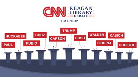 Lineup for CNN GOP debate revealed