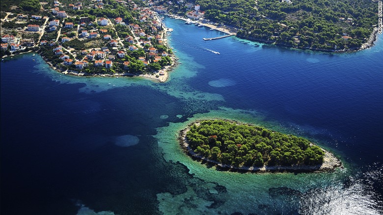 Solta, edged by the crystal-clear turquoise Adriatic Sea and pebble beaches, is a pine-covered island of 24 bays and 1,400 people. 