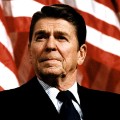 FILE - Former U.S. President Ronald Reagan speaks at a rally for Senator Durenberger February 8, 1982.  