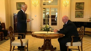 New Australian Prime Minister sworn into office