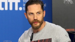 TORONTO, ON - SEPTEMBER 13:  Actor Tom Hardy speaks onstage during the "Legend" press conference at the 2015 Toronto International Film Festival at TIFF Bell Lightbox on September 13, 2015 in Toronto, Canada.  (Photo by Tommaso Boddi/Getty Images)