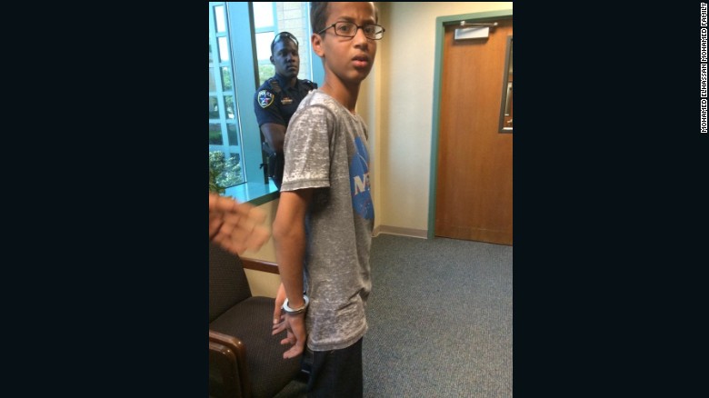 Ahmed Mohamed was arrested and led from his Texas high school 