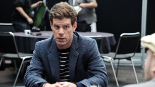 NEW YORK, NY - OCTOBER 11:  Actor Stephen Rannazzisi attends The League press room at 2014 New York Comic Con - Day 3 at Jacob Javitz Center on October 11, 2014 in New York City.  (Photo by Daniel Zuchnik/Getty Images)