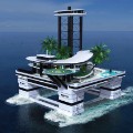 migaloo floating island yacht