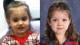 Bella, left, here in a Facebook photo, and a composite image of &quot;Baby Doe.&quot;