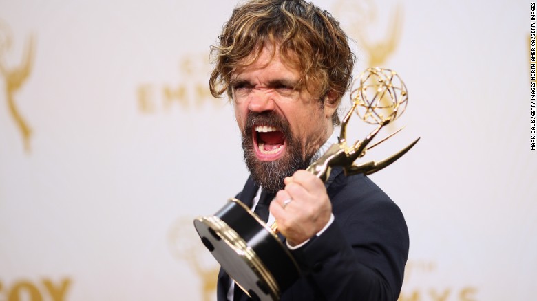 Actor Peter Dinklage wins the Emmy Award for best supporting actor in a drama series. Dinklage plays Tyrion Lannister on &quot;Game of Thrones,&quot; which racked up four Emmys on Sunday night. 