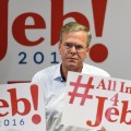 LAS VEGAS, NV - SEPTEMBER 17:  Republican presidential candidate Jeb Bush speaks during a campaign rally at the Veterans Memorial Leisure Services Center on September 17, 2015 in Las Vegas, Nevada. Bush is campaigning in Nevada after participating in the second Republican debate yesterday in California.  (Photo by Ethan Miller/Getty Images)