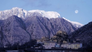 General view of Apennine mountain range