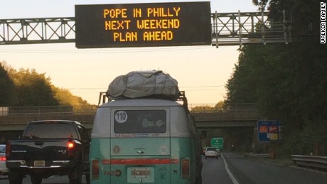 13,000 miles later, the Pope called