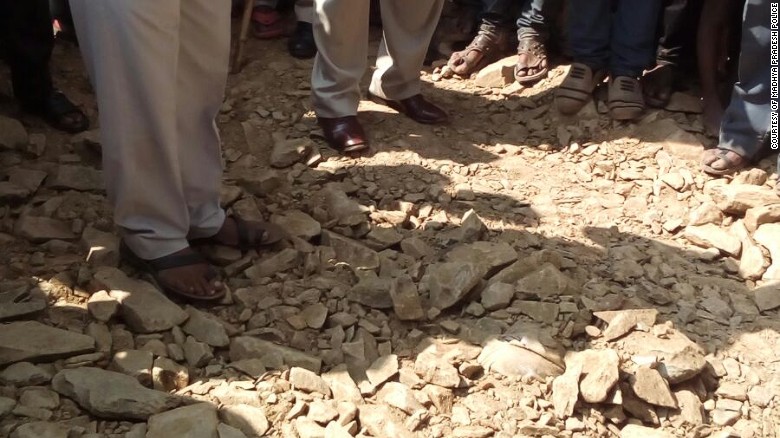 Indian man buried alive by road workers after falling into hole