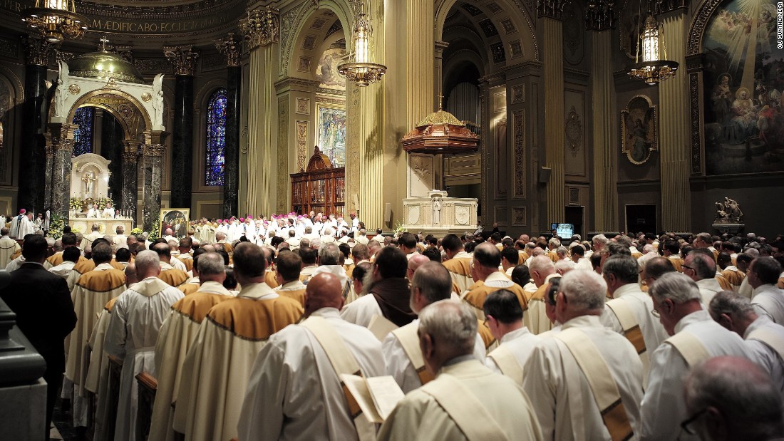 At Philly Mass, clergy sit before faithful