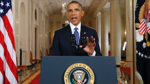 WASHINGTON, DC - NOVEMBER 20: U.S. President Barack Obama announces executive actions on U.S. immigration policy during a nationally televised address from the White House, November 20, 2014 in Washington, DC. Obama outlined a plan on Thursday to ease the threat of deportation for about 4.7 million undocumented immigrants. (Photo by Jim Bourg-Pool/Getty Images)