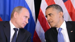 Tense moments between Obama and Putin
