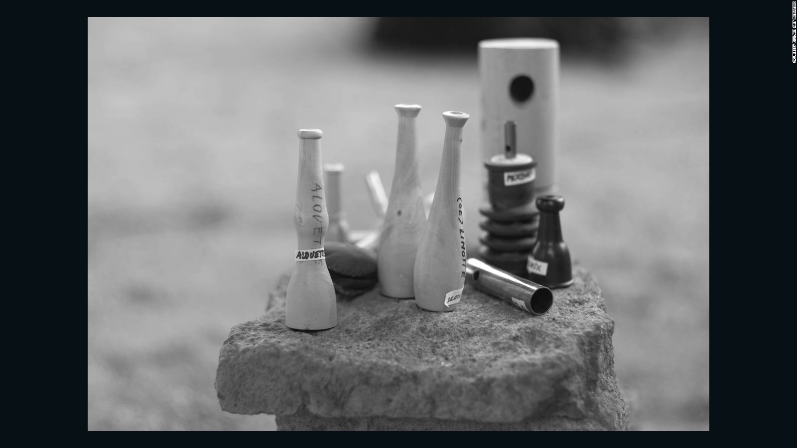 The birdwhistles used in the filming of "The Silence of Ani"