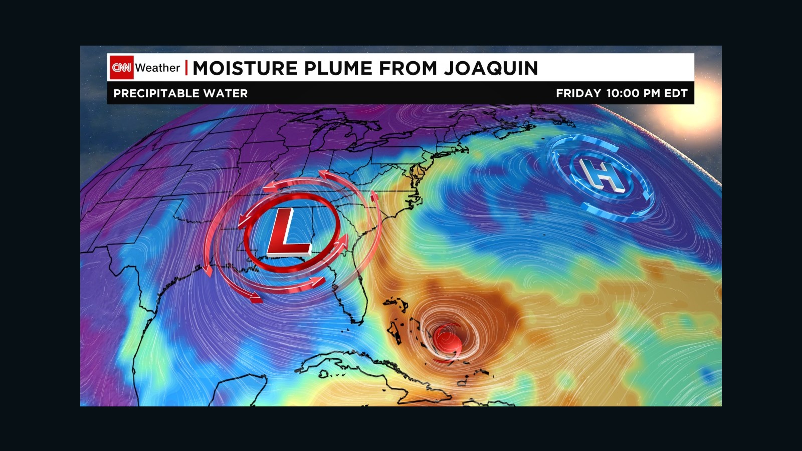 While Hurricane Joaquin is predicted to miss the U.S., water connected to the storm is feeding torrential rain on the East Coast.