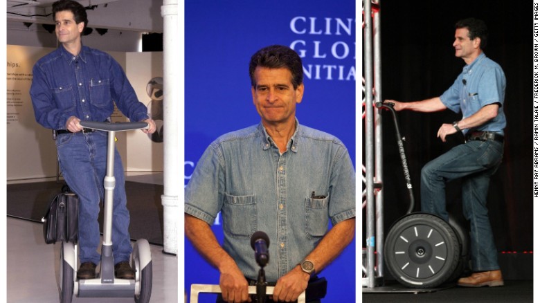 Segway inventor Dean Kamen always wears a denim work outfit. &#39;I always wear work clothes when I&#39;m working. But if I&#39;m awake, I&#39;m working,&#39; he told The Telegraph in 2008.