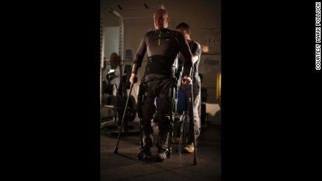Blind and paralyzed, an adventurer takes new steps