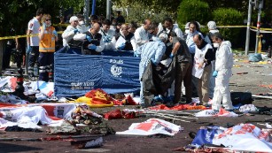 Twin bombs targeted peace rally in Turkey