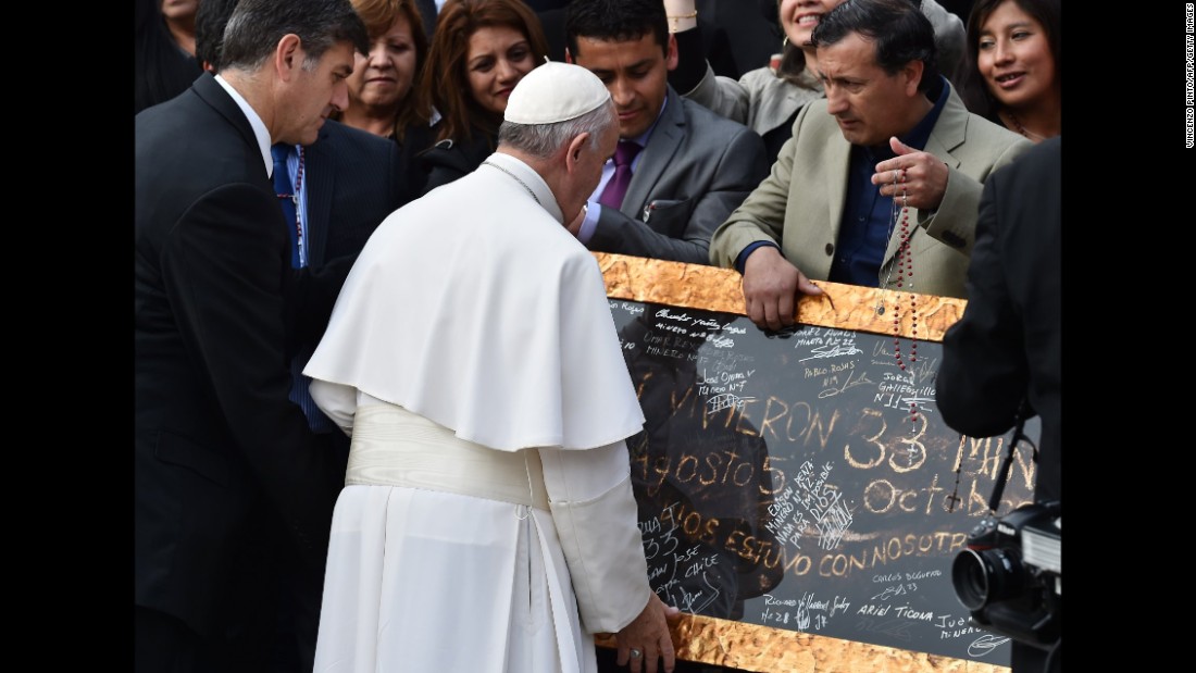 Pope has gifts for Chile miners