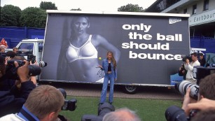 One of Kournikova&#39;s most memorable advertising campaigns was for Berlei&#39;s shock absorber sports bras.