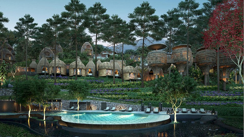 Already complete, Thailand's Keemala Resort is due to open before the end of the year. A tropical wonderland of thatched huts, treehouse pools and terraced herb gardens, this adults-only wellness resorts is tucked into a rainforest along the Andaman Sea. 