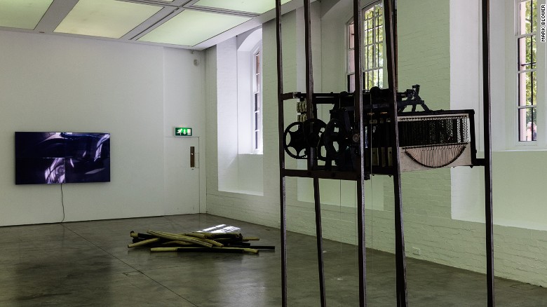 Installation view of Eloise Hawser: Lives on Wire at the Institute of Contemporary Arts London