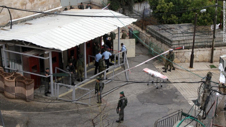 Israeli police said a Palestinian woman was shot after approaching border police with a knife.