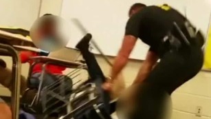 Violent classroom arrest caught on camera
