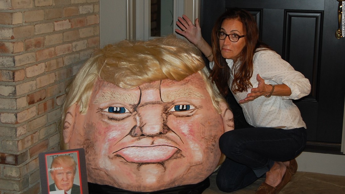 The Trumpkin: Jeanette Paras Puts Donald Trump Face On A Pumpkin