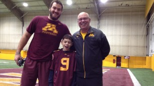 The author's son, Billy Drash, suffers from epilepsy. Minnesota football coach Jerry Kill and Billy met last fall. "The youngster, full of energy ... did a lot for me," Kill said.