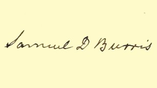Bev Laing, a historian for the Delaware government, said of Burris: &quot;The first time I saw his signature it was very powerful.&quot; 