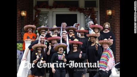 Coming off the heels of a sex scandal, the University of Louisville is making headlines again after a photo of the university president and his staff wearing sombreros, fake facial hair, and holding maracas at a Halloween-themed staff party surfaced.