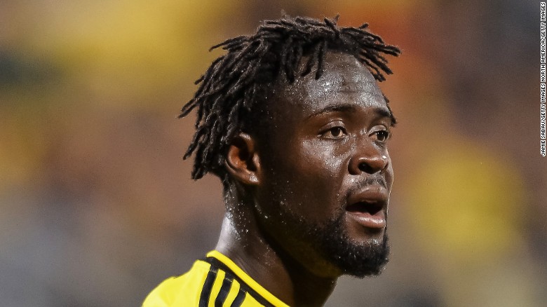 COLUMBUS, OH - MARCH 14:  Kei Kamara #23 of the Columbus Crew SC in action against Toronto FC on March 14, 2015 at MAPFRE Stadium in Columbus, Ohio.  (Photo by Jamie Sabau/Getty Images) 