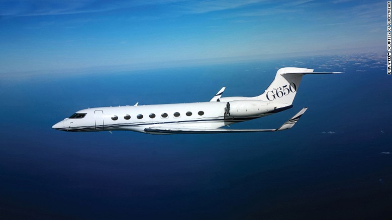 Passengers will be ferried to the Caribbean on-board a G650, Gulfstream&#39;s biggest and fastest business jet. Director Peter Jackson and inventor James Dyson both have one of these elite airplanes. 