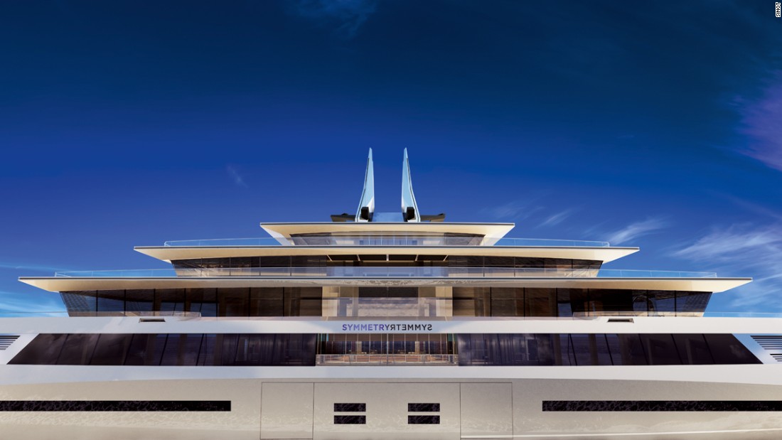 As its name suggests, the superyacht&#39;s design adds a new dimension to the term &quot;mobile home.&quot;&lt;br /&gt;&quot;The yacht&#39;s layout is created by symmetrically building up from the center, instead of using the traditional linear setup,&quot; Sinot explains. &quot;The symmetrical shape of the hull allows for a bidirectional course at sea, tight maneuvers and pivoting.&quot;