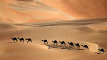 For the new "Star Wars" installment, director J.J. Abrams chose the desert of the United Arab Emirates. The first scene of the trailers -- set in the planet Jakku and starring John Boyega as stormtrooper Finn -- are filmed there.<br />