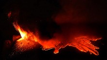 By the magic of cinematic special effects, the lava flows on Sicilian volcano Etna provided the hellish backdrop for a battle scene between Obi-Wan and Anakin in "Revenge of the Sith."
