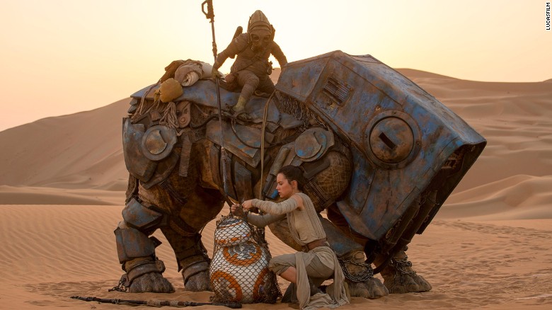 And who put him there? Seriously, we need to know. We&#39;ve fallen for the little guy, and this does not look okay to us. But let&#39;s stick to the picture here: Is new face Rey purchasing it from a scavenger? On a desert planet? Could it be that BB-8 is a droid some galactic villains are looking for? Wow, that sounds almost exactly like the beginning of &quot;Episode IV -- A New Hope.&quot; Coincidence? We don&#39;t think so.
