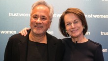 Anish Kapoor along with Monique Villa.