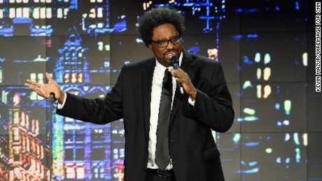 NEW YORK, NY - NOVEMBER 17:  Comedian Kamau Bell performs on stage during CNN Heroes 2015 - Show at American Museum of Natural History on November 17, 2015 in New York City. 25619_022  (Photo by Kevin Mazur/Getty Images for CNN)