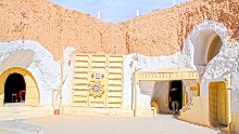 Built centuries ago by indigenous Berbers, this subterranean cave homes were converted to a hotel which George Lucas used as Luke Skywalker's childhood home in the original "Star Wars" film. It's still a hotel and contains props used in "Attack of the Clones."